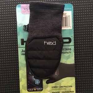 2-4 YRS HEAD brand black mittens tactile kid glove